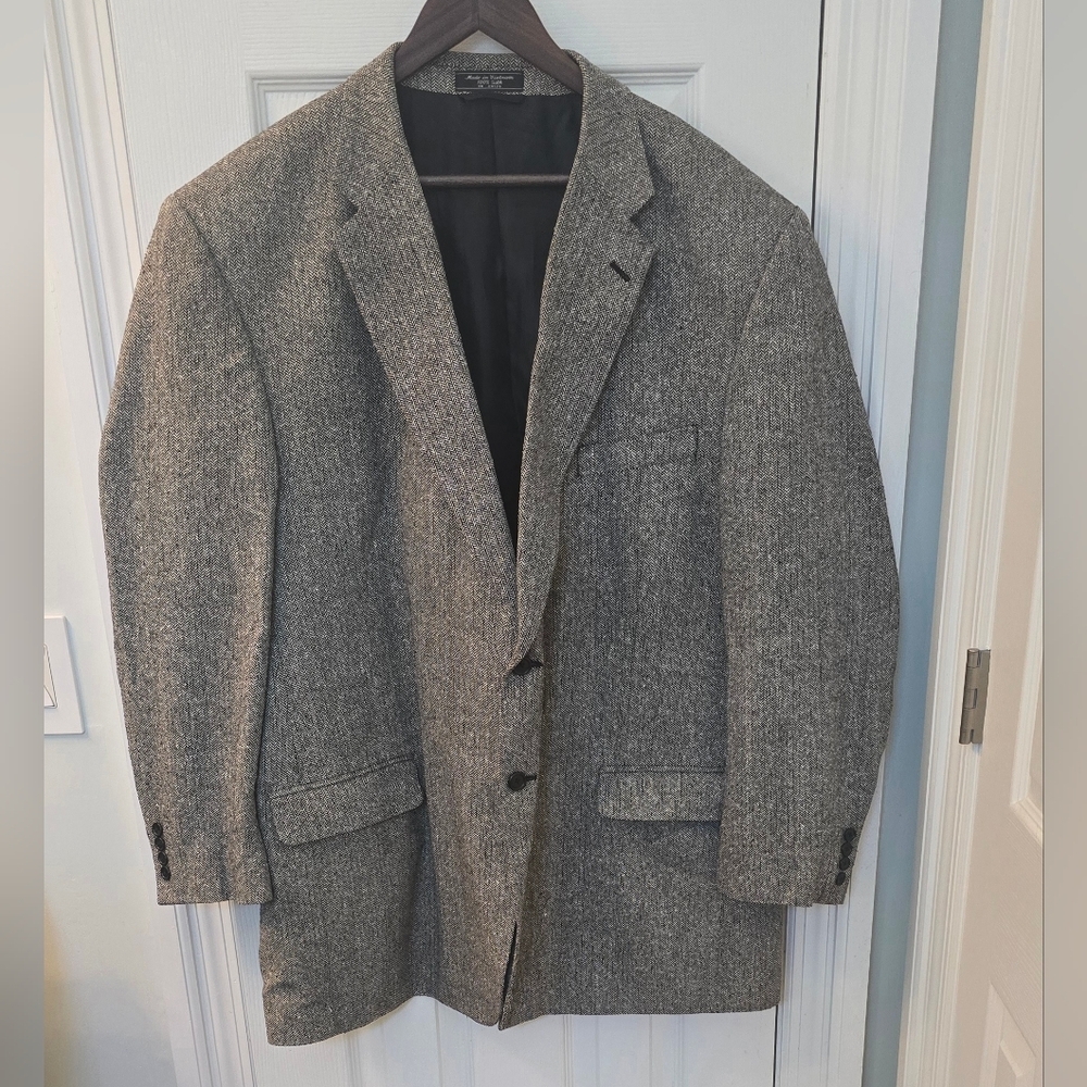Meeting Street Men's Gray Blazer, Size 52 (1205)